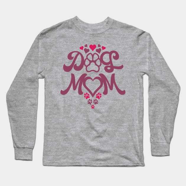 Dog Mom Long Sleeve T-Shirt by DesignWise